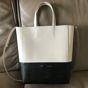 Celine two tone cabas small bag